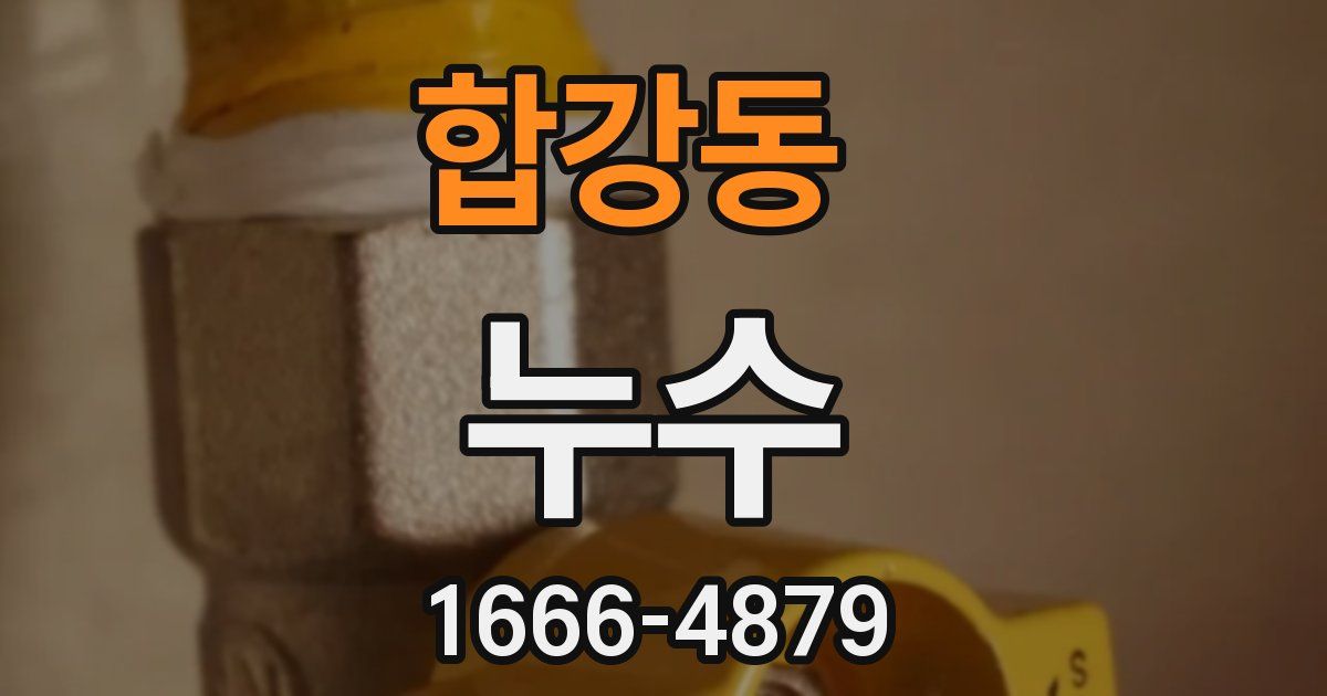 합강동 누수