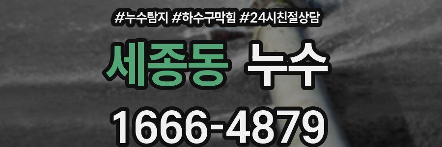 세종동 누수