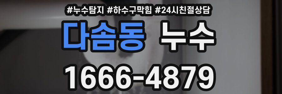 다솜동 누수