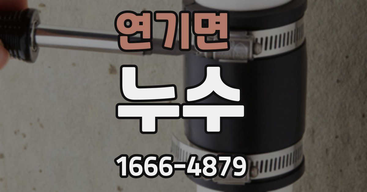 연기면 누수