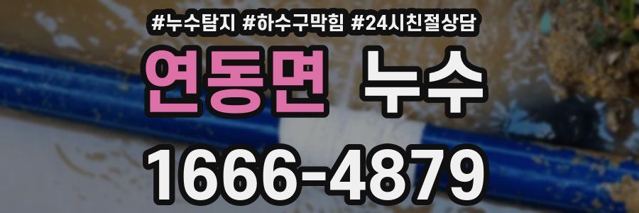 연동면 누수