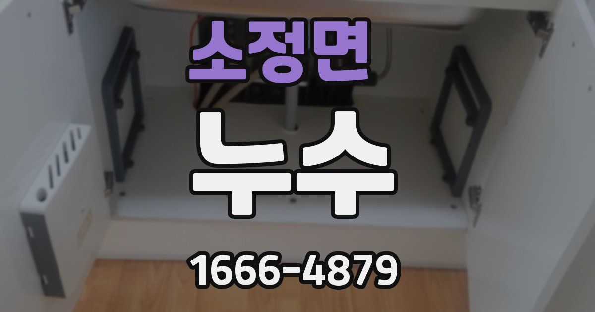 소정면 누수