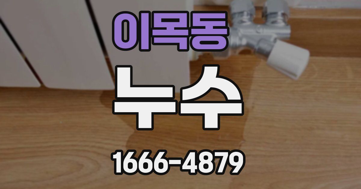 이목동 누수