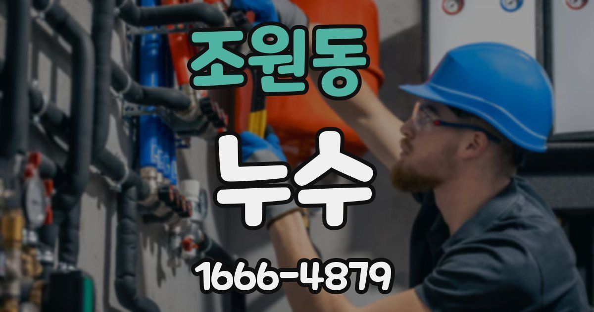 조원동 누수