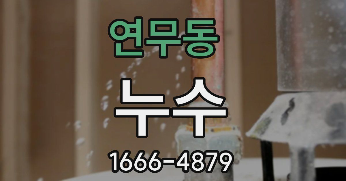 연무동 누수