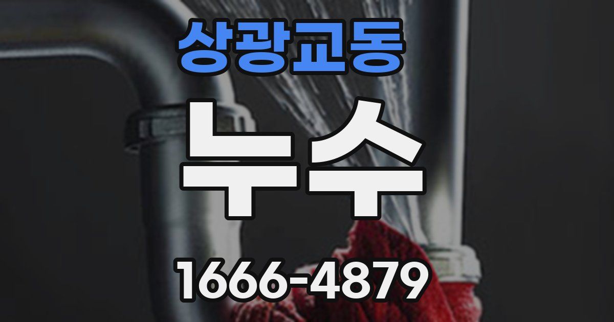 상광교동 누수