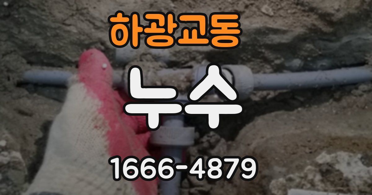 하광교동 누수