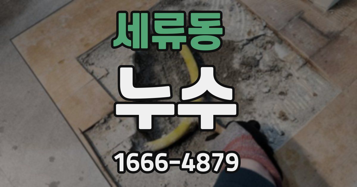 세류동 누수