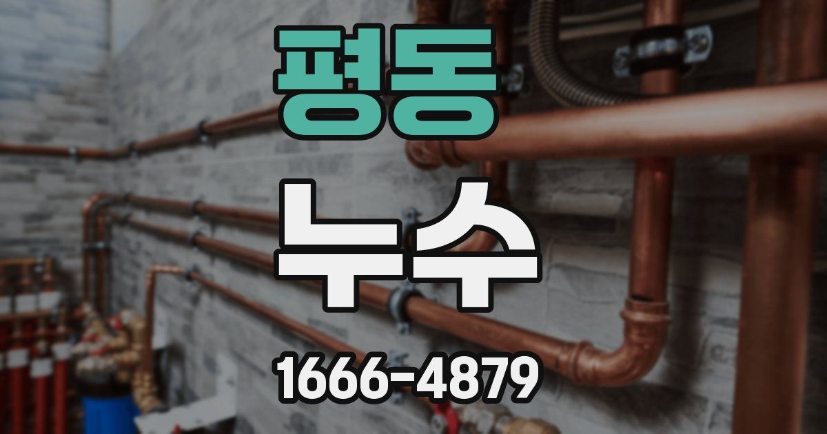 평동 누수