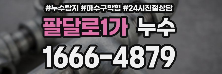 팔달로1가 누수