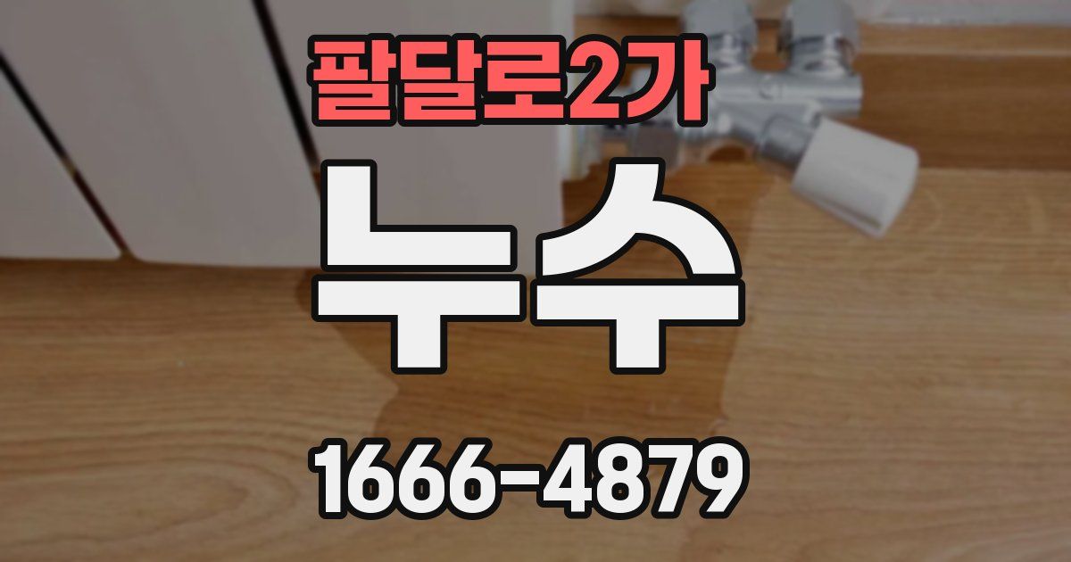팔달로2가 누수