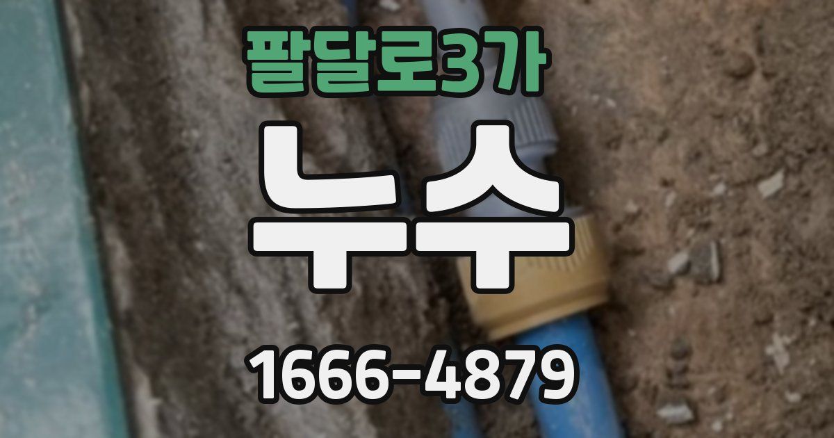 팔달로3가 누수
