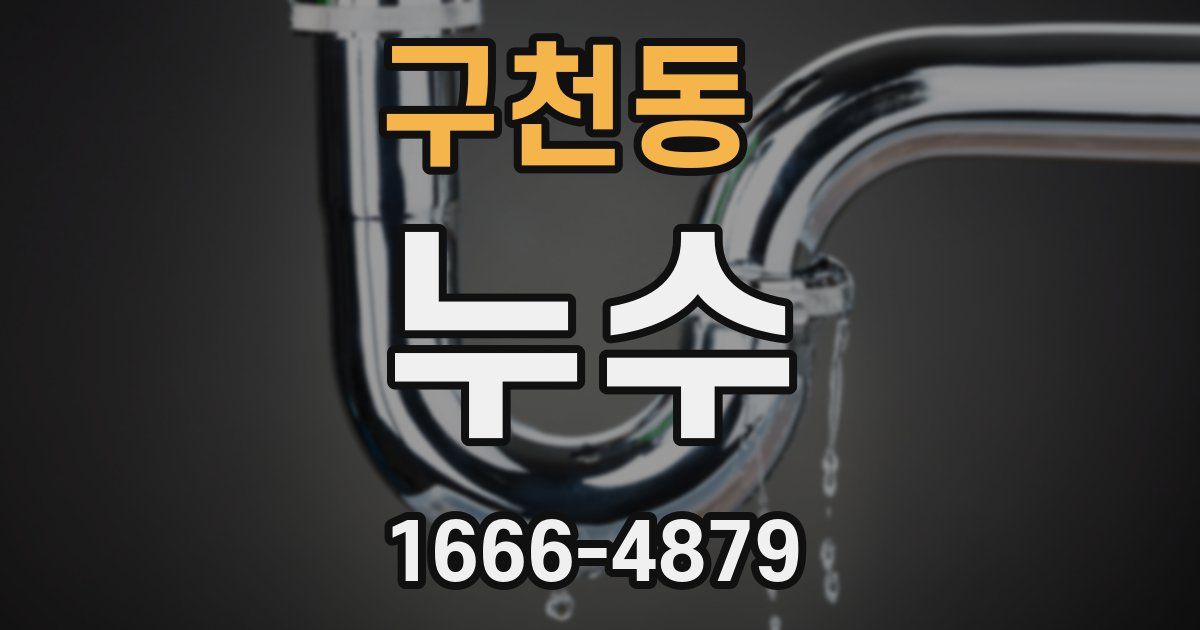 구천동 누수