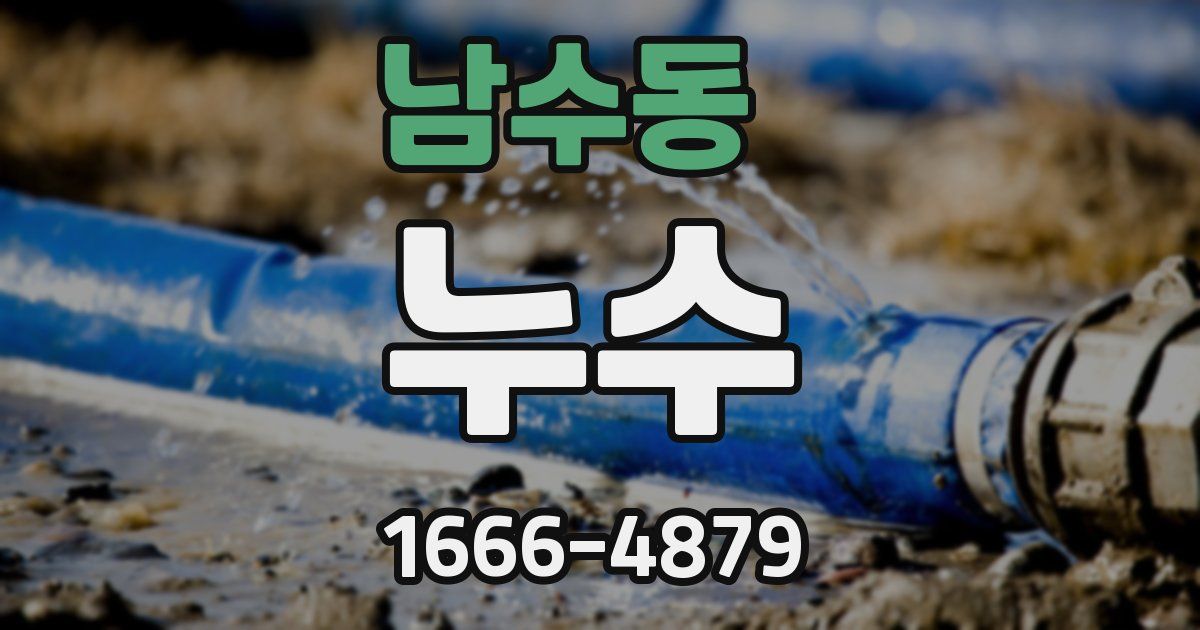 남수동 누수