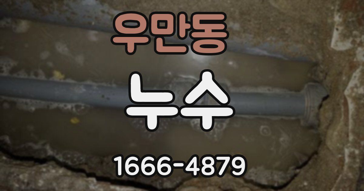 우만동 누수