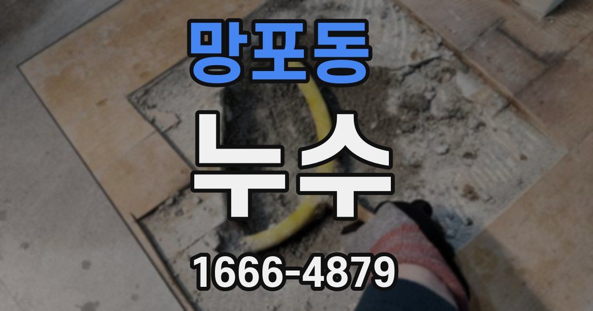 망포동 누수