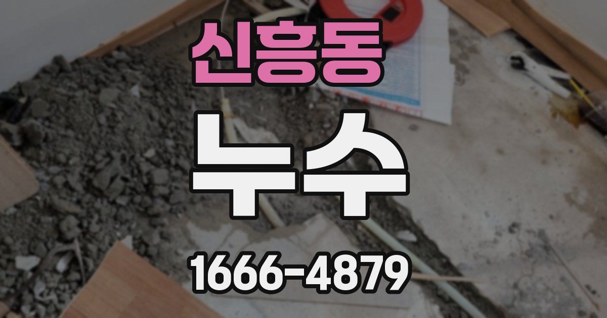 신흥동 누수