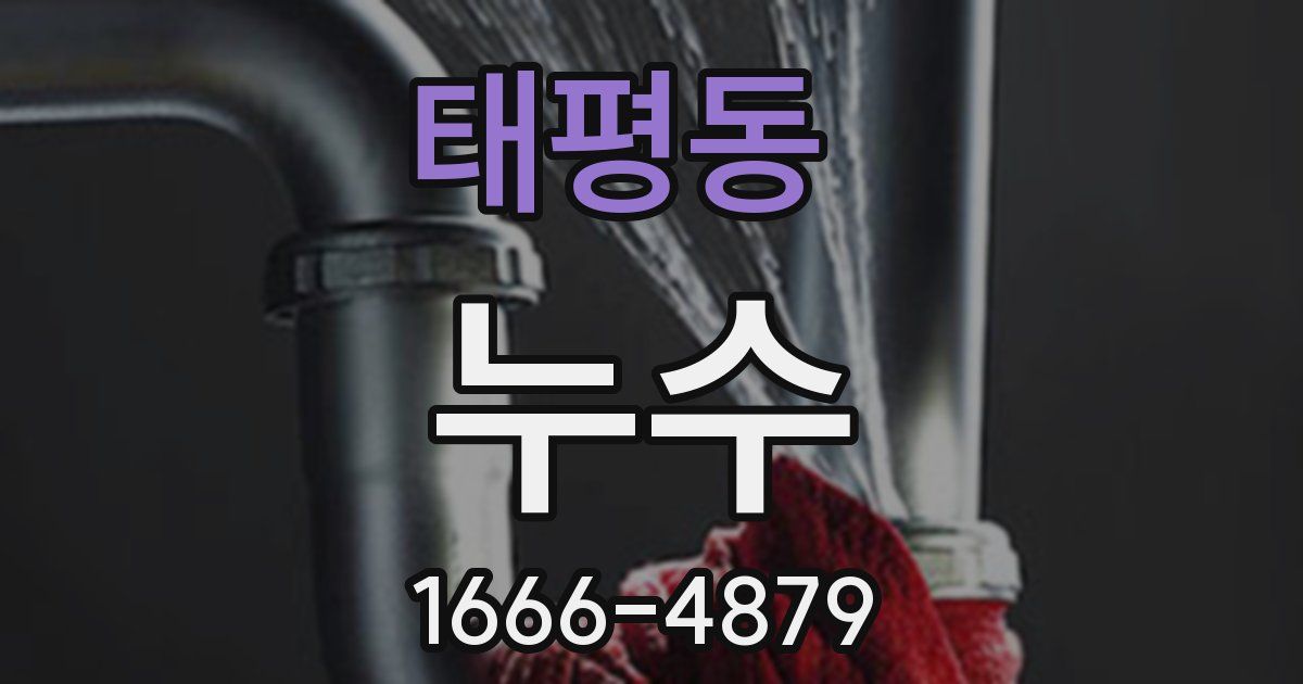 태평동 누수