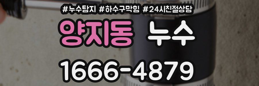 양지동 누수