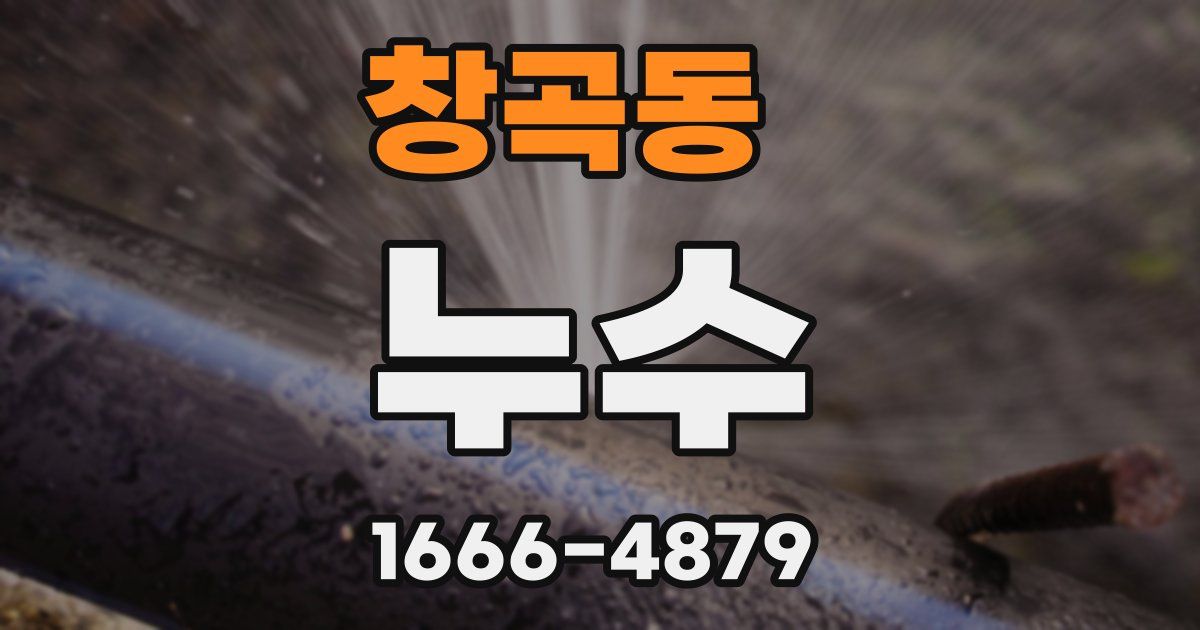 창곡동 누수