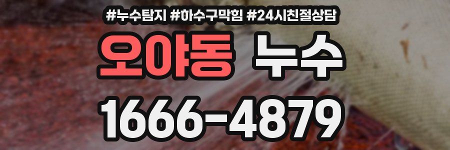 오야동 누수