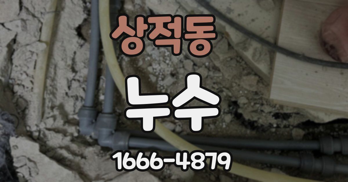 상적동 누수