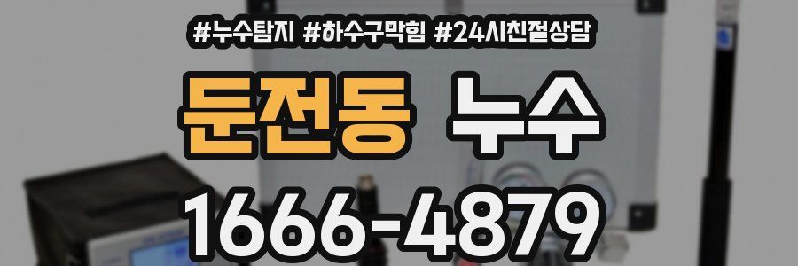 둔전동 누수