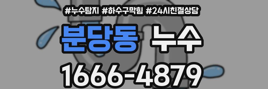 분당동 누수