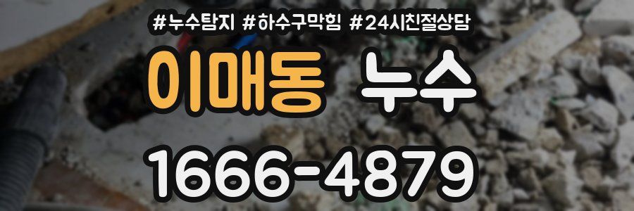 이매동 누수