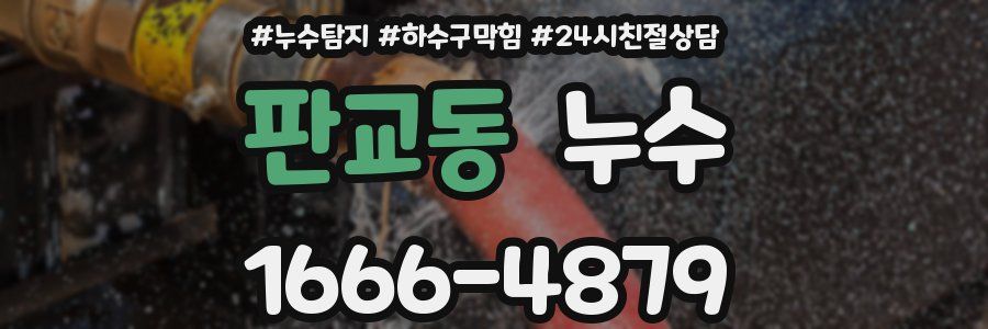 판교동 누수