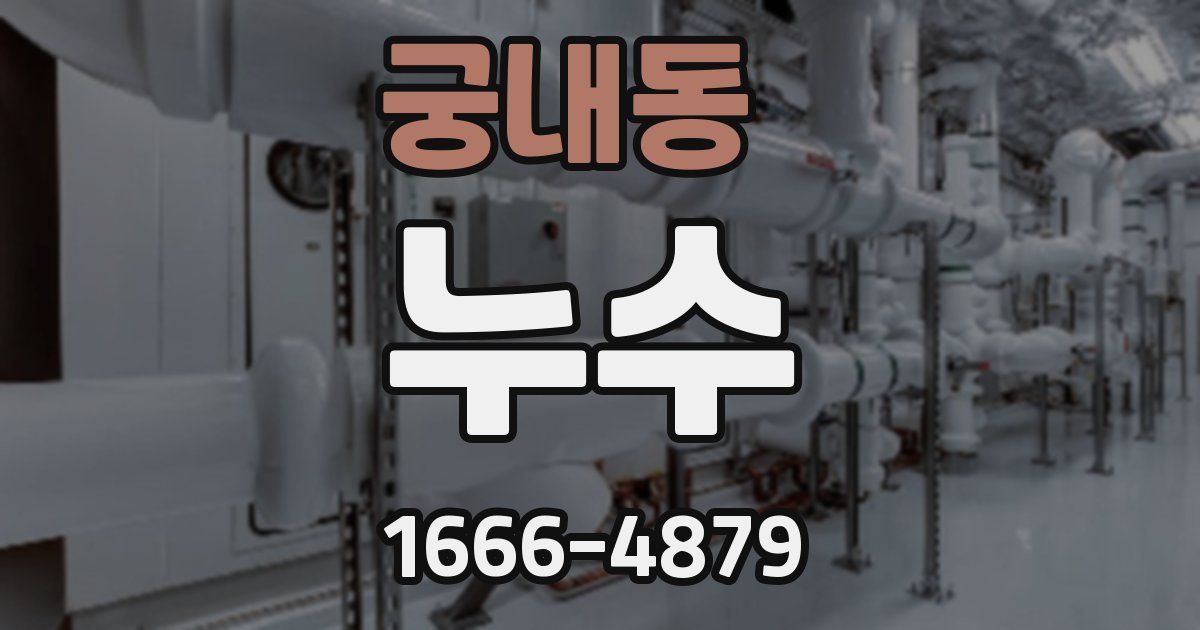 궁내동 누수