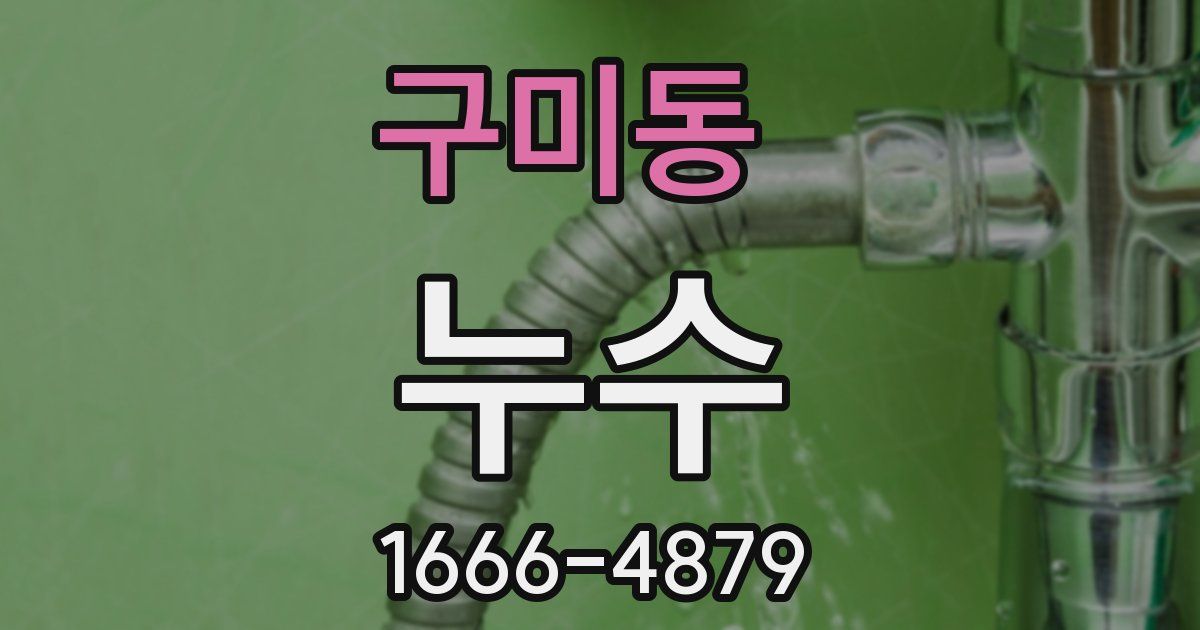 구미동 누수