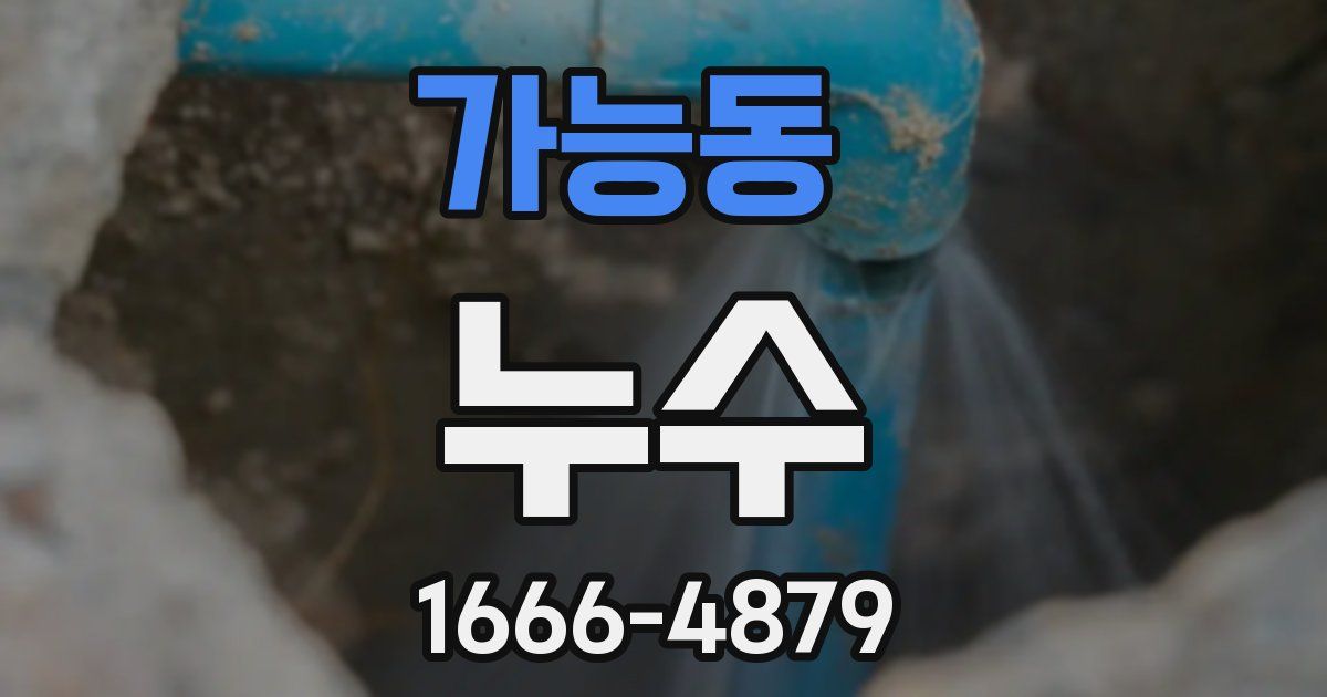 가능동 누수