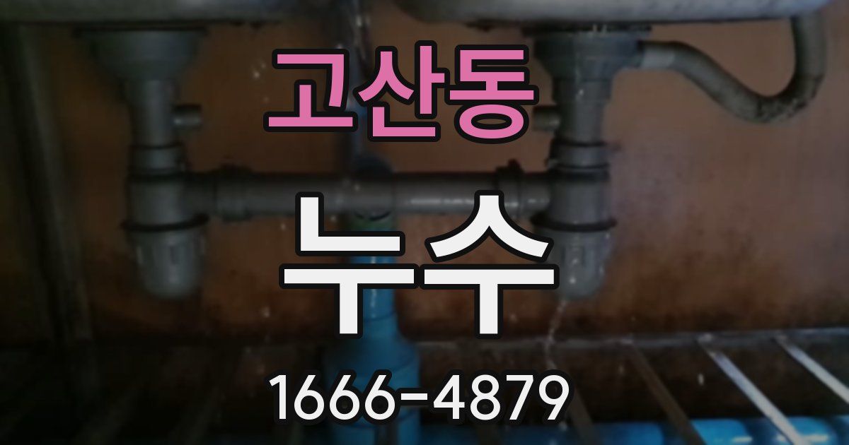 고산동 누수
