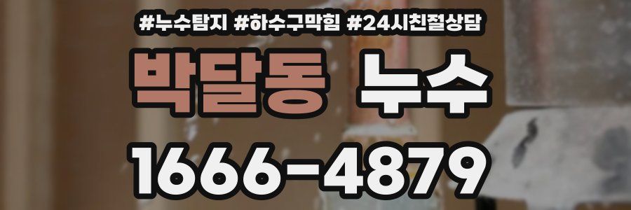 박달동 누수