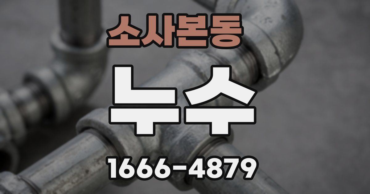 소사본동 누수