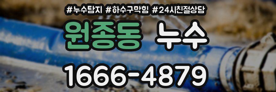 원종동 누수