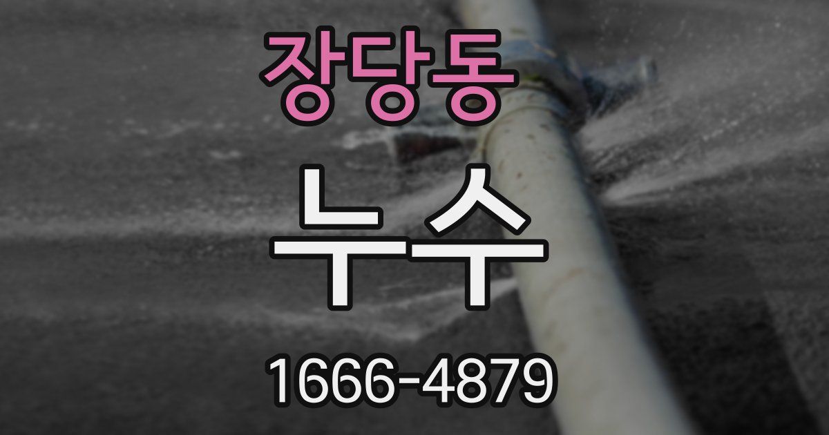 장당동 누수