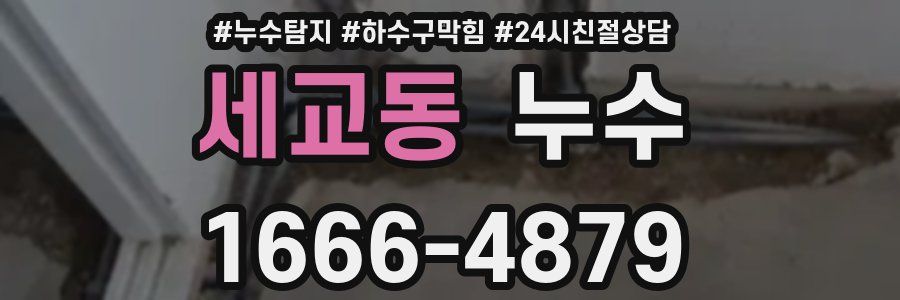 세교동 누수
