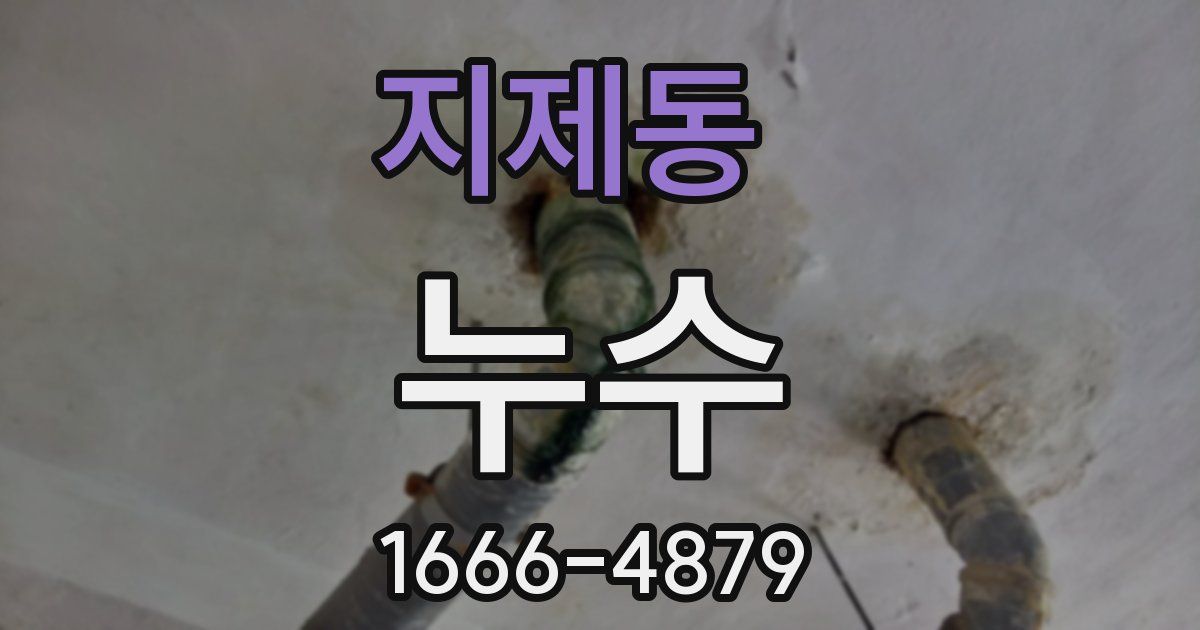 지제동 누수