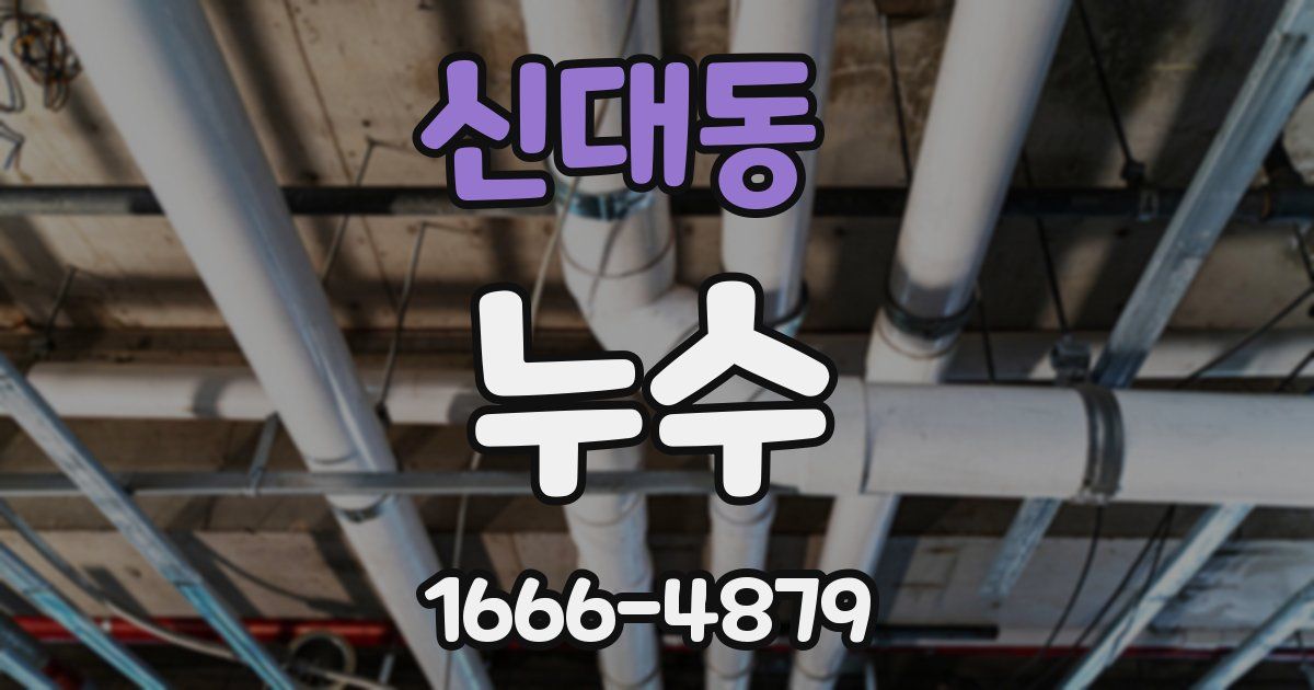 신대동 누수