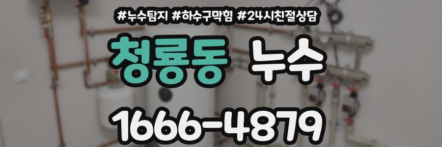 청룡동 누수