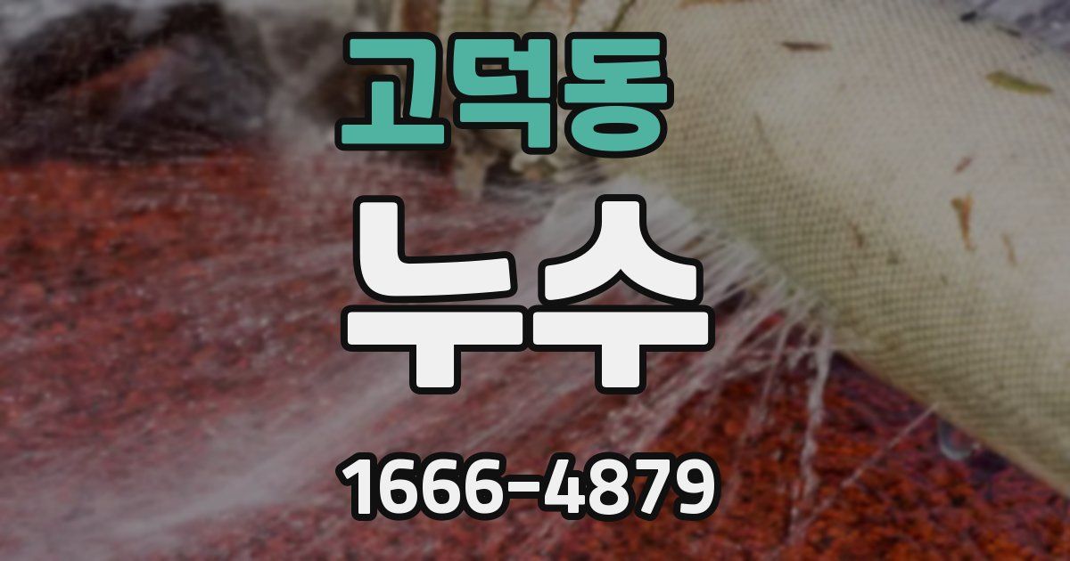 고덕동 누수