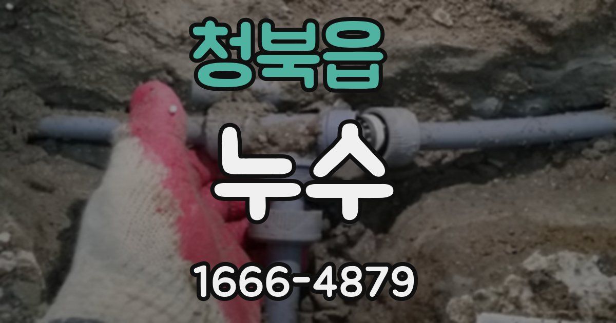 청북읍 누수