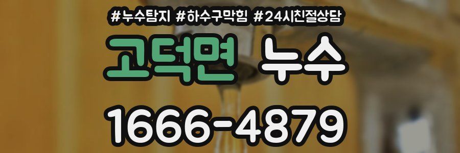 고덕면 누수