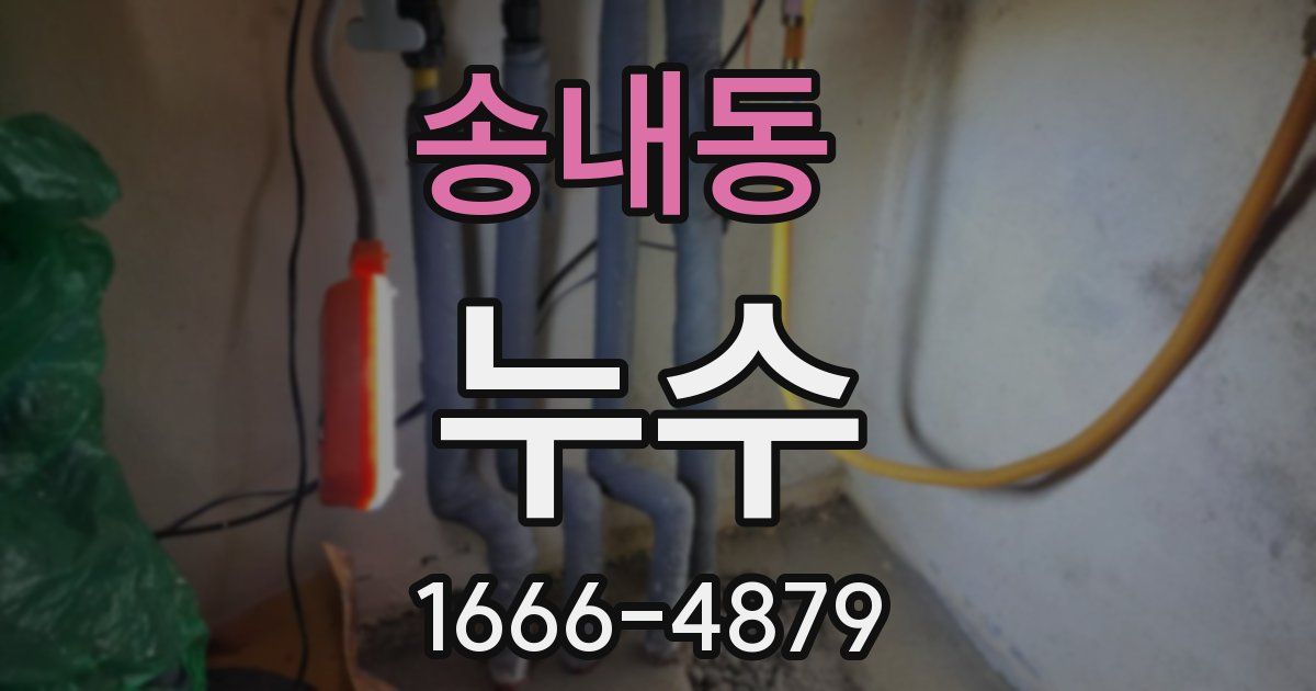 송내동 누수