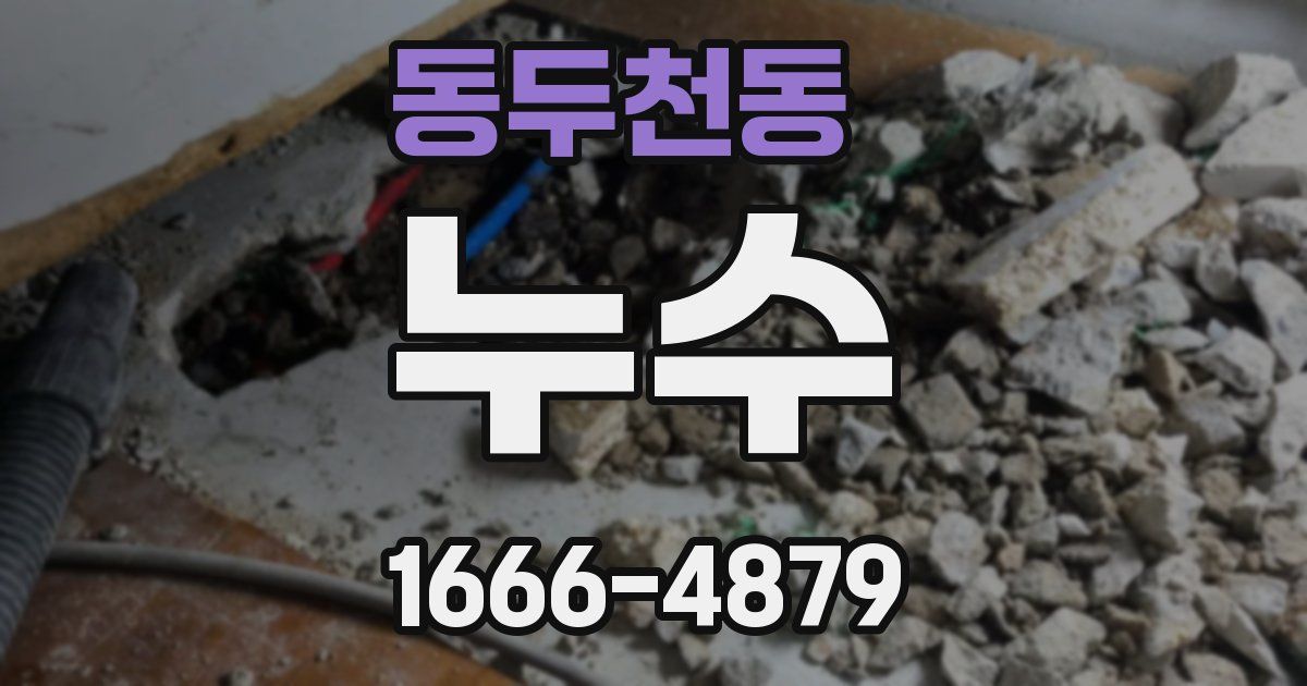 동두천동 누수