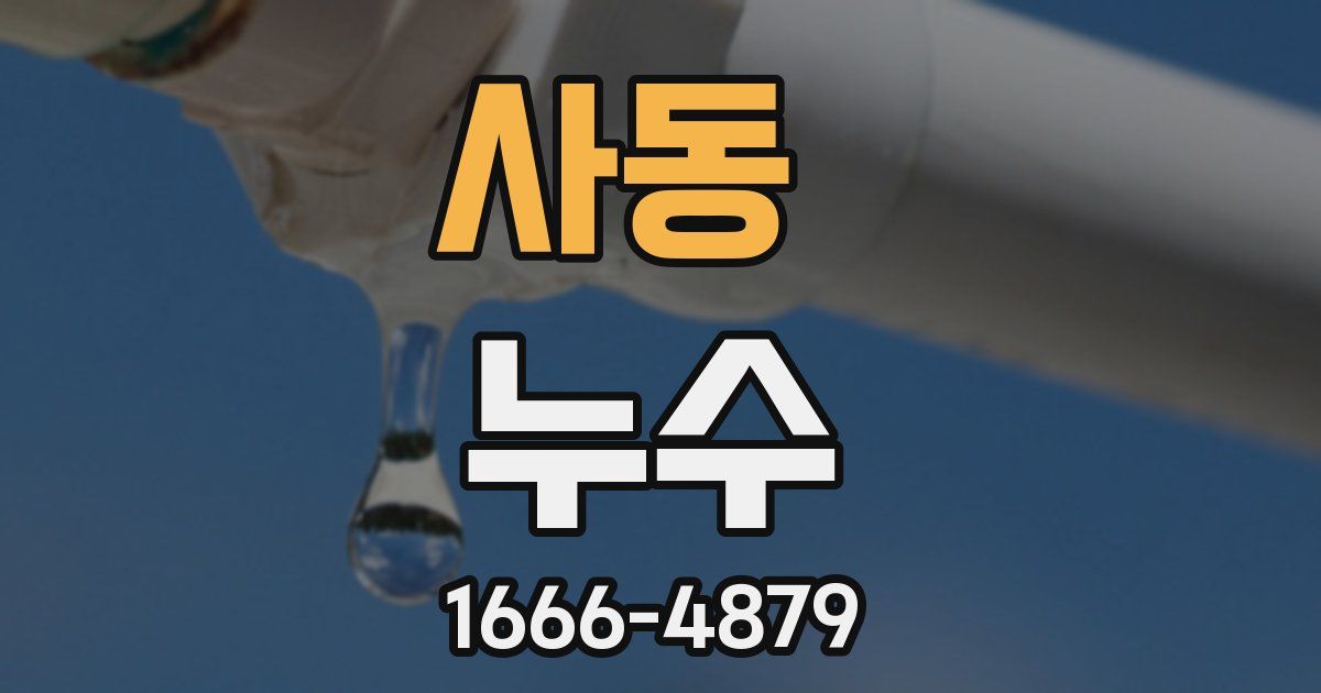사동 누수