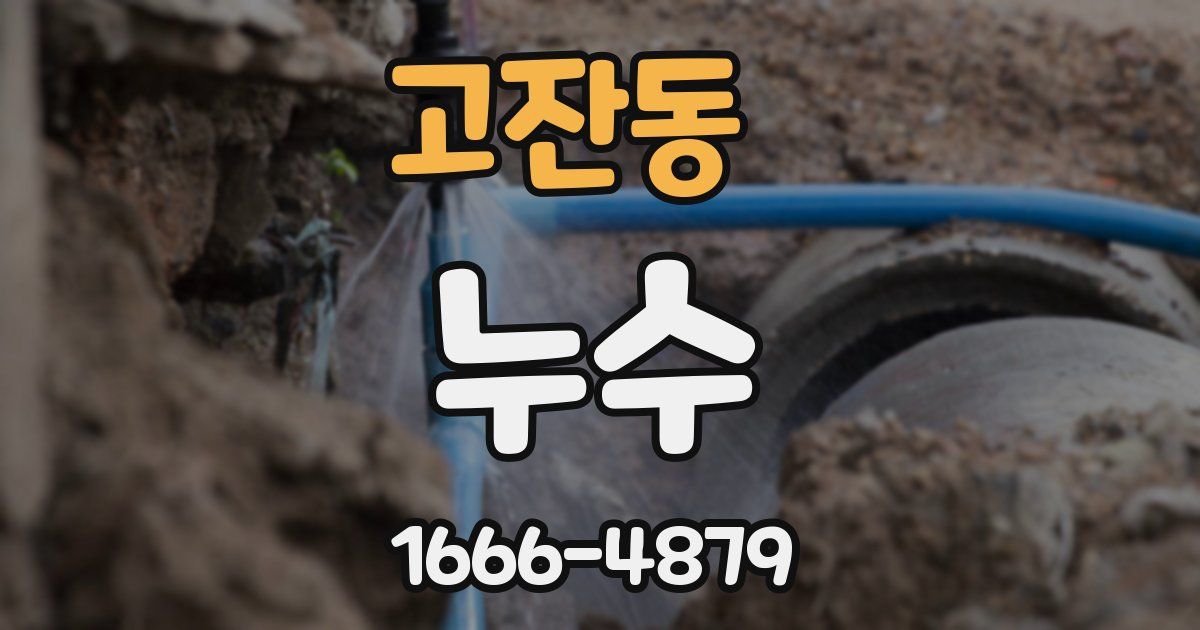 고잔동 누수