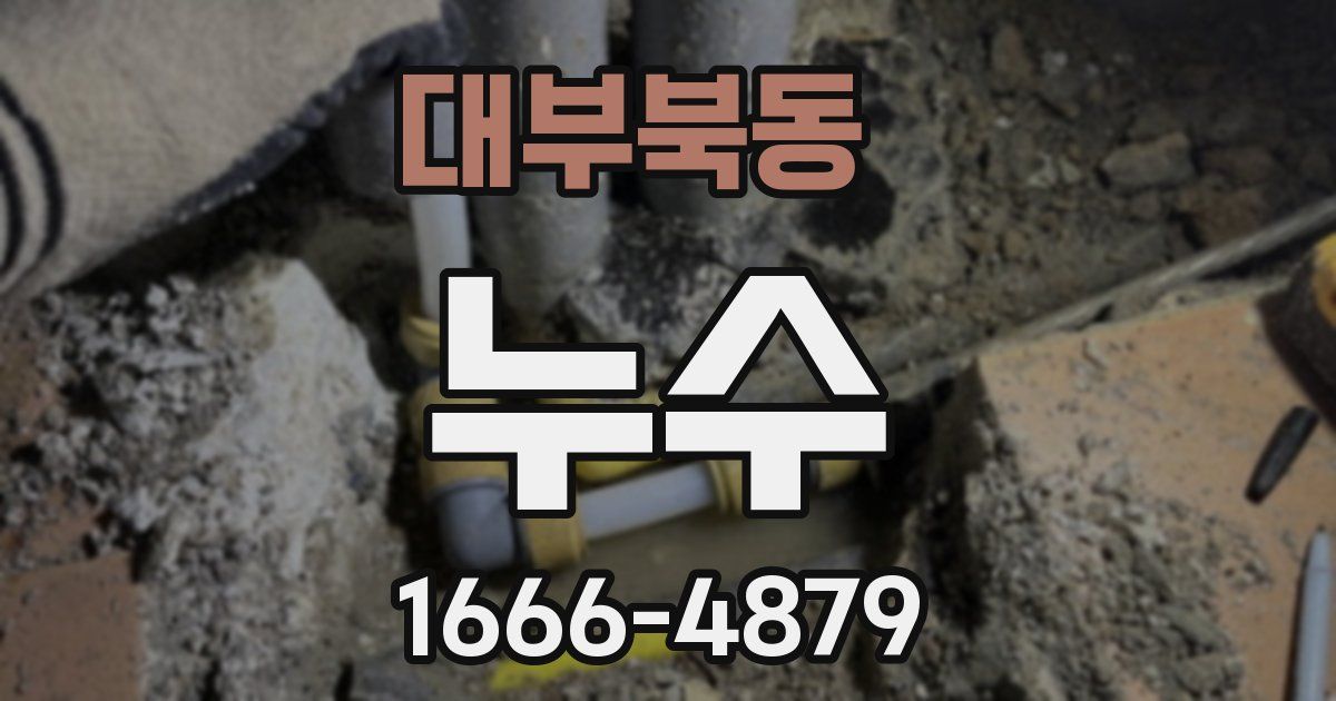 대부북동 누수